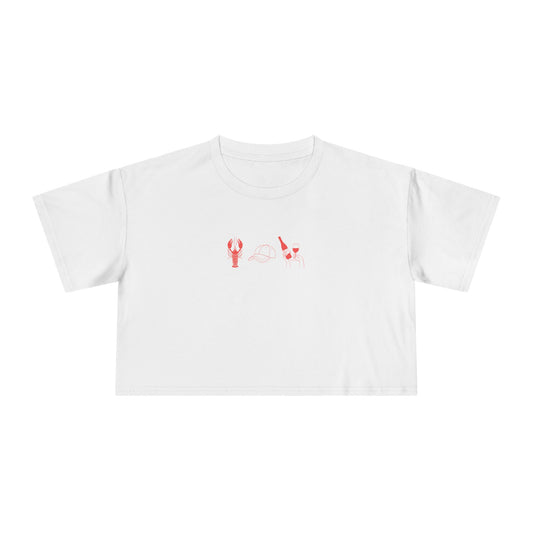 Crawfish Season Crop Top
