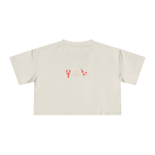 Crawfish Season Crop Top