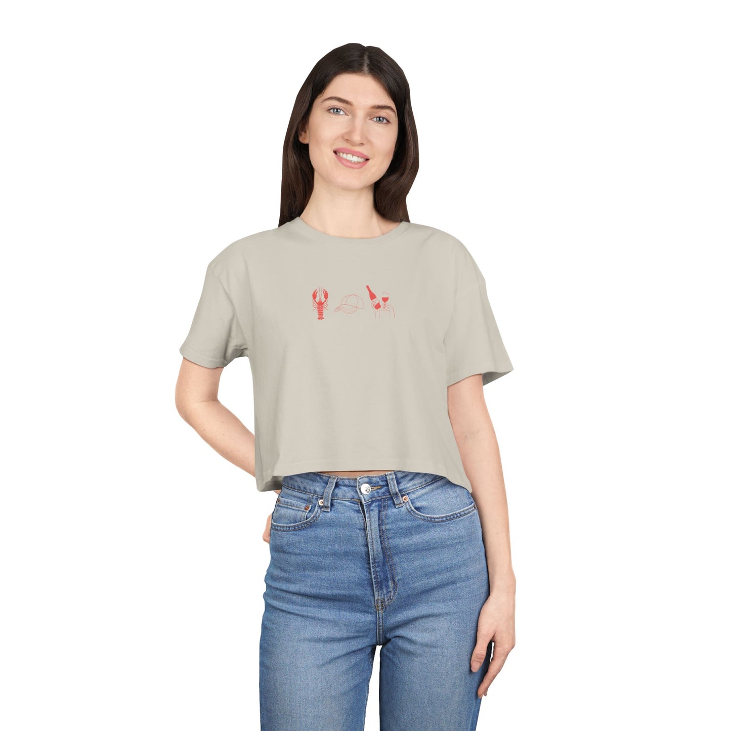 Crawfish Season Crop Top
